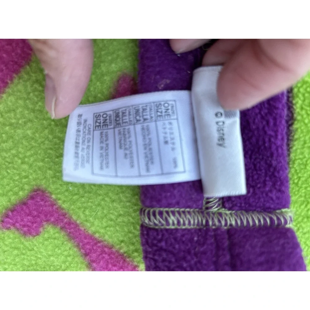 Disney Parks Tinker Bell Throw Blanket 40x60 Green Pink Purple Y2K Fairy